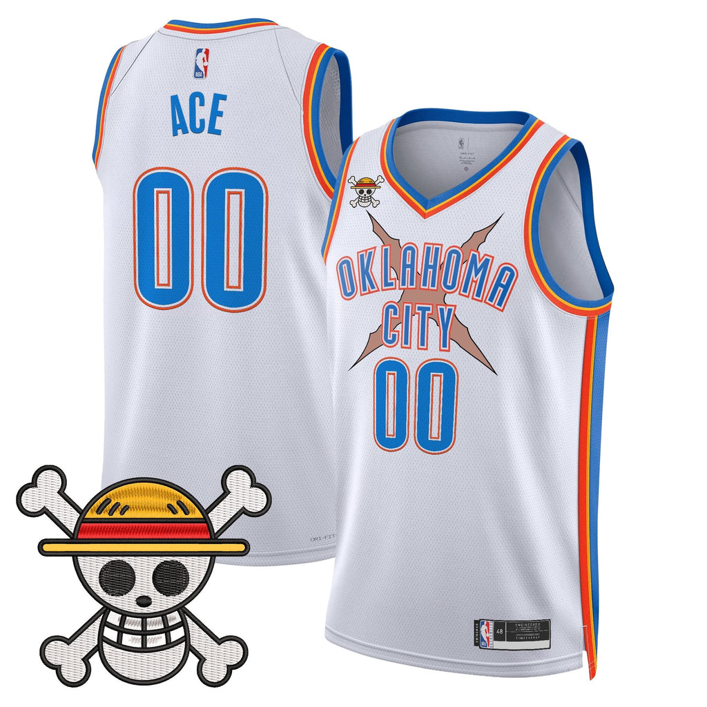 OKC x One Piece Swingman Jersey- Stitched