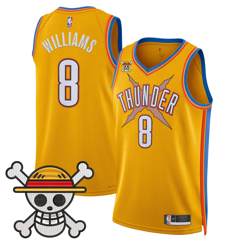 OKC x One Piece Swingman Jersey- Stitched