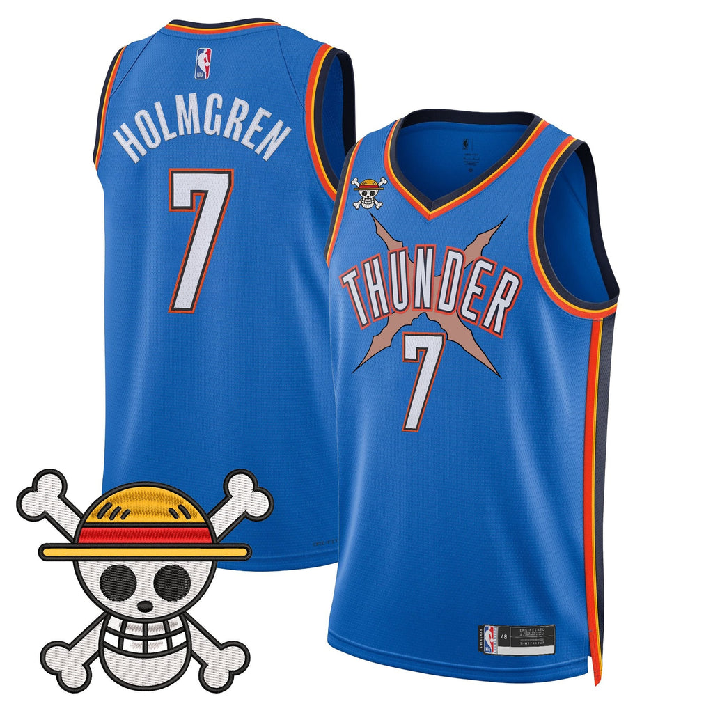 OKC x One Piece Swingman Jersey- Stitched