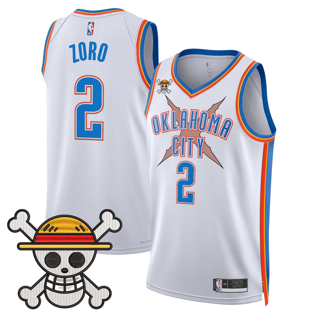 OKC x One Piece Swingman Jersey- Stitched