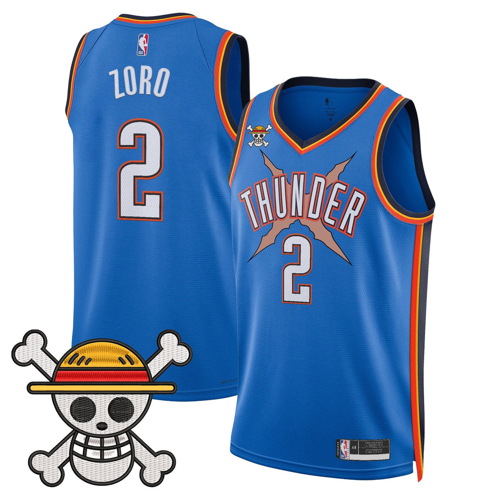 OKC x One Piece Swingman Jersey- Stitched