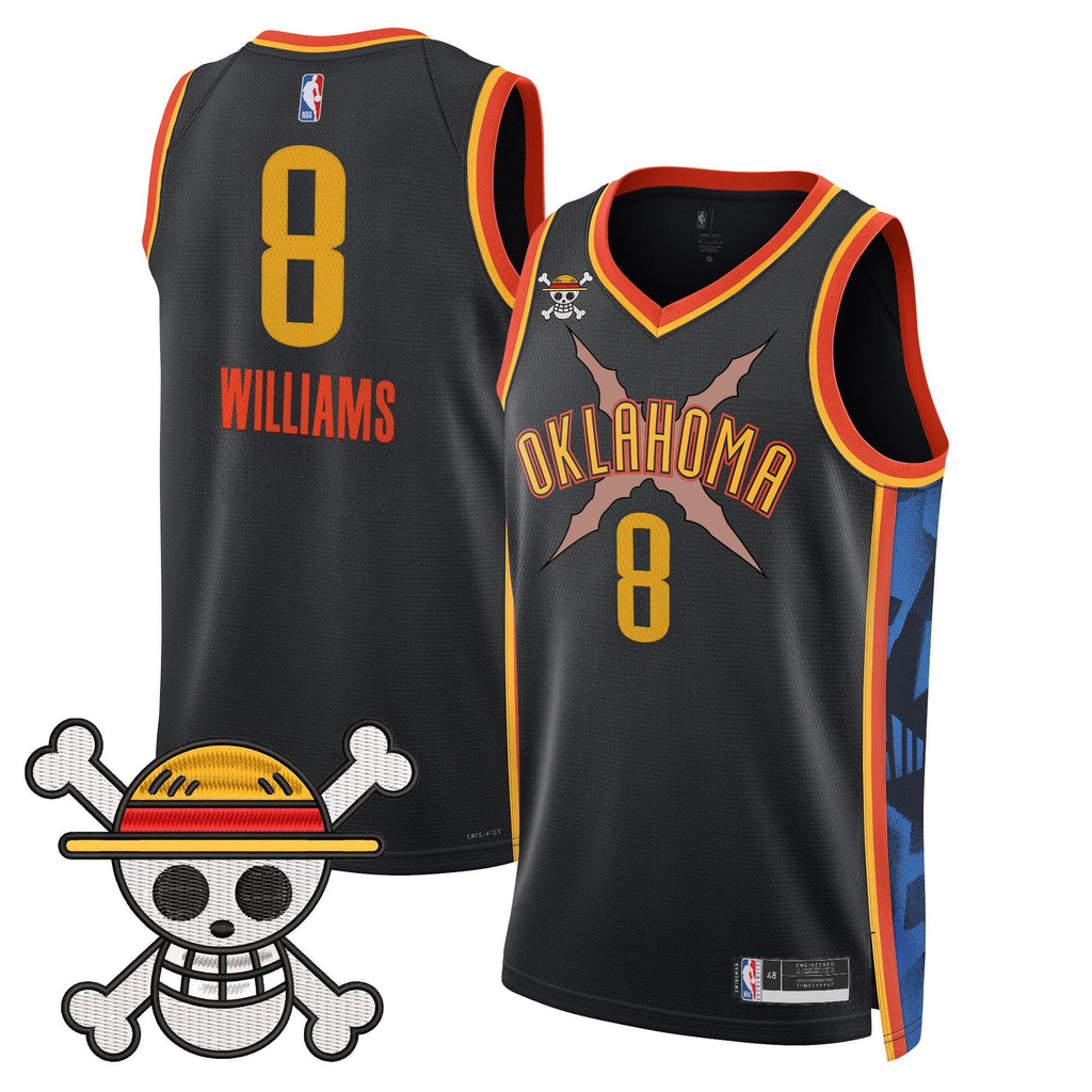 OKC x One Piece Swingman Jersey- Stitched