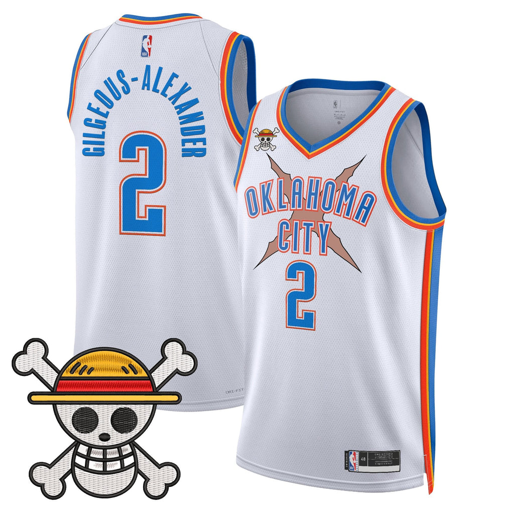 OKC x One Piece Swingman Jersey- Stitched