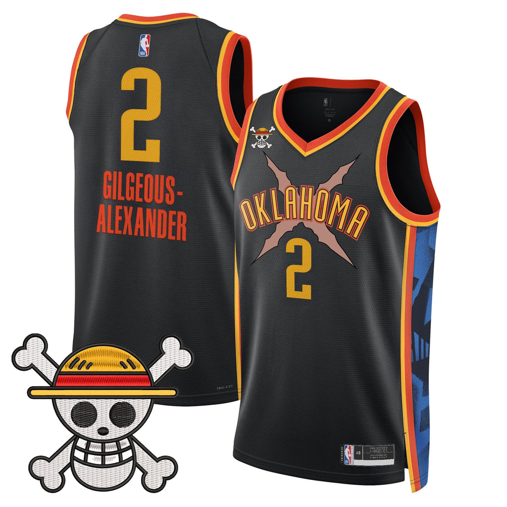 OKC x One Piece Swingman Jersey- Stitched
