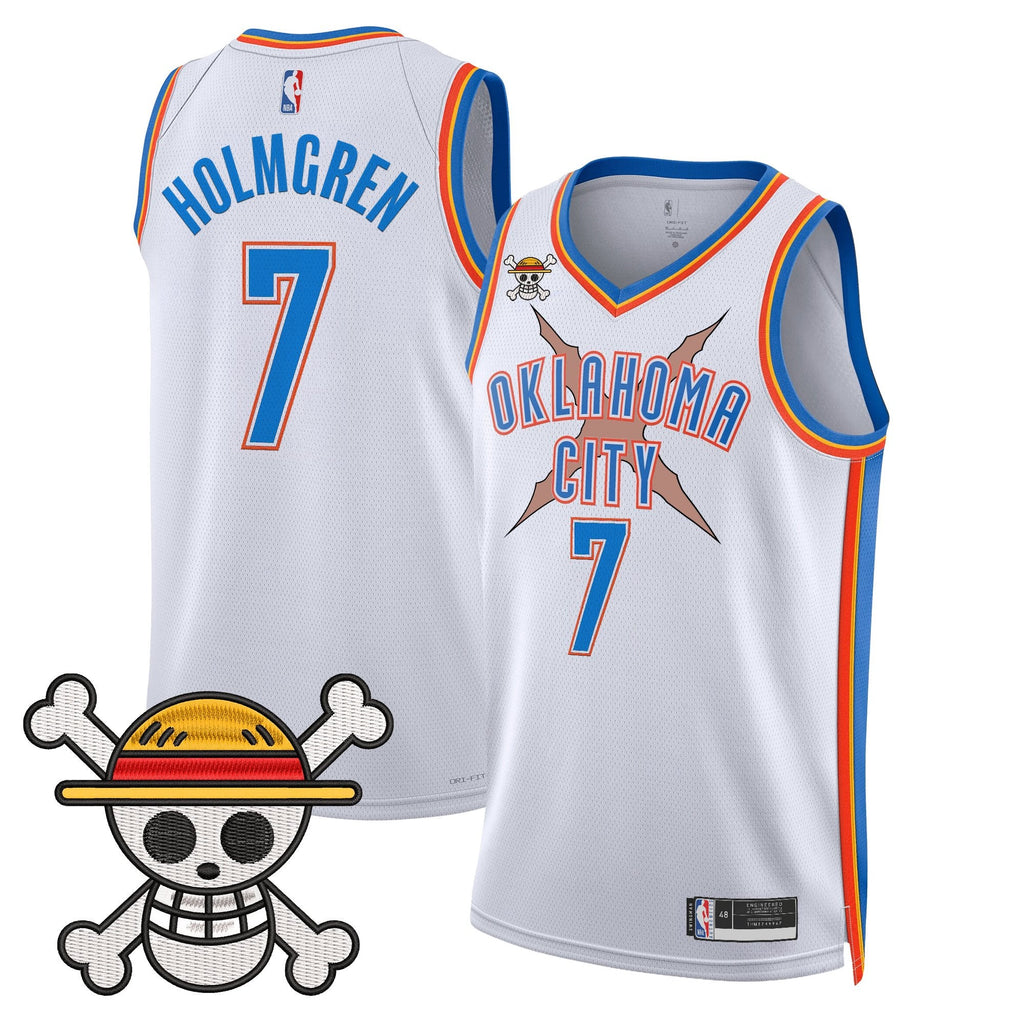 OKC x One Piece Swingman Jersey- Stitched
