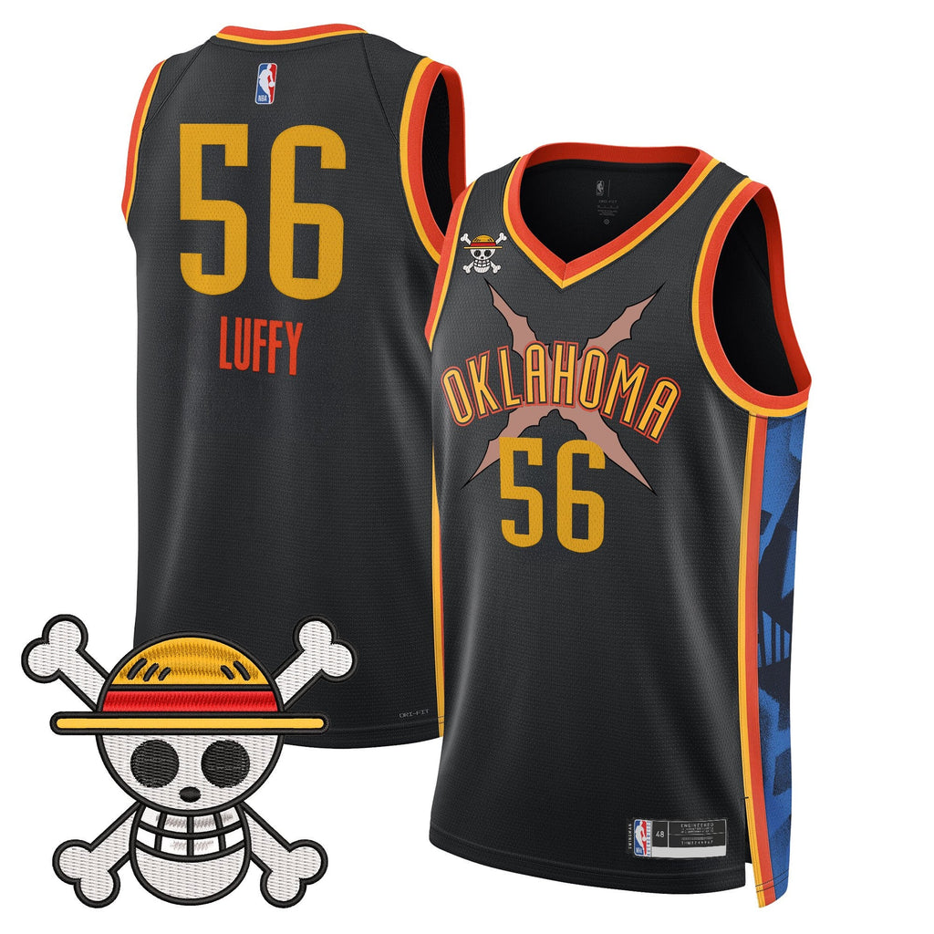 OKC x One Piece Swingman Jersey- Stitched