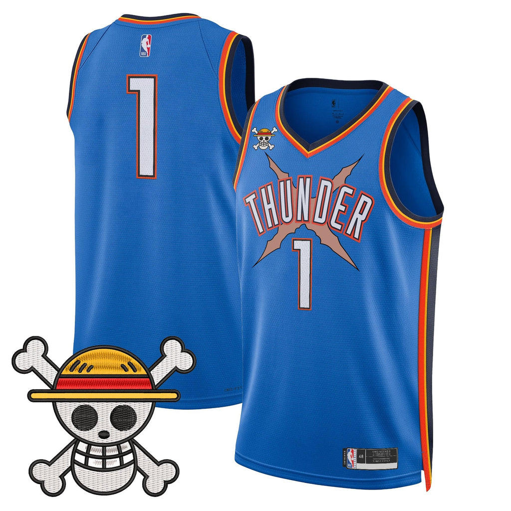 OKC x One Piece Swingman Jersey- Stitched