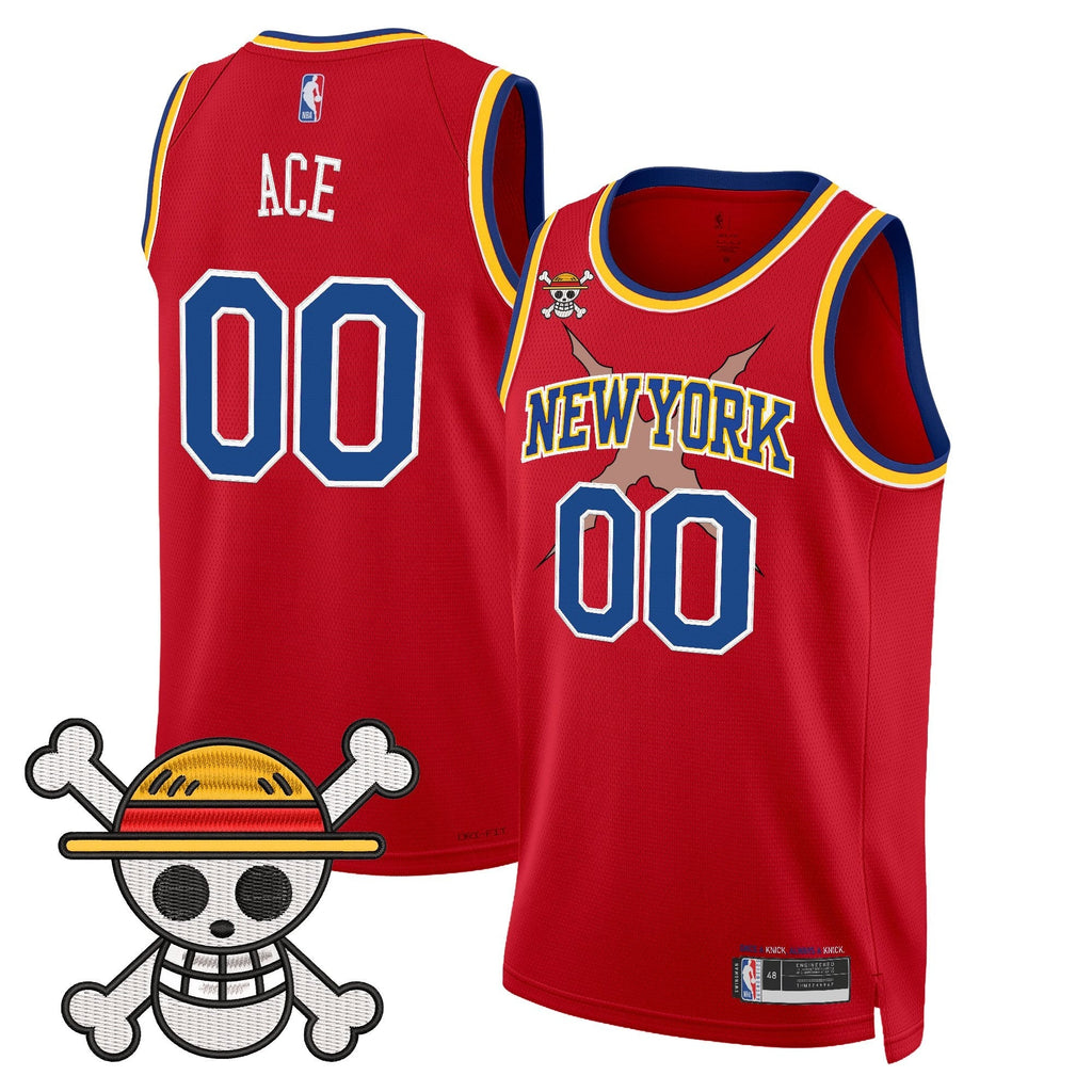 NYK x One Piece Swingman Jersey- Stitched