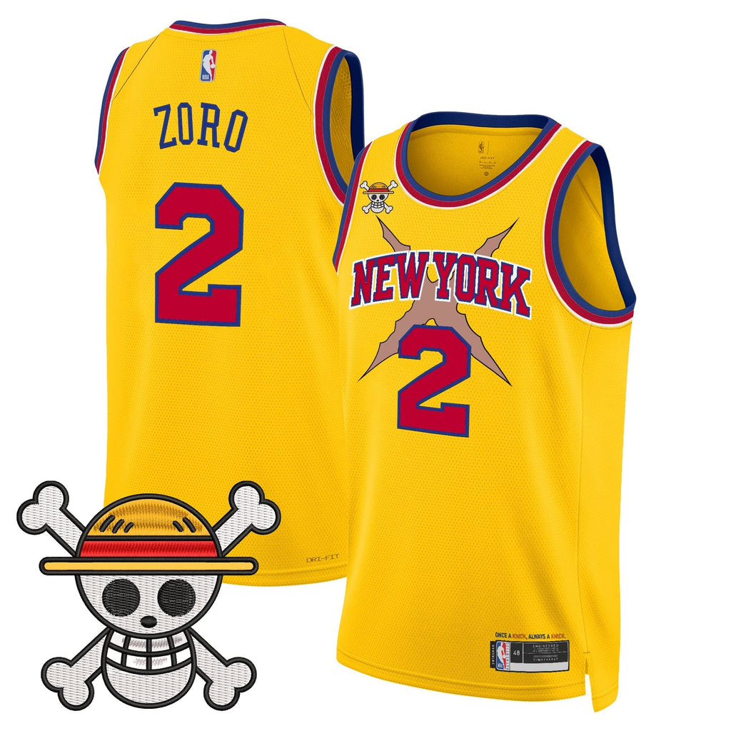 NYK x One Piece Swingman Jersey- Stitched