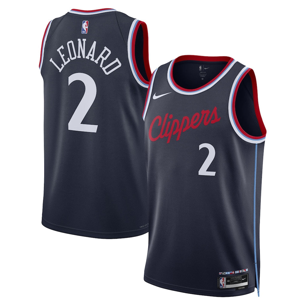 Kawhi Leonard LA Clippers Unisex 2024/25 Jersey - Navy - Icon Edition