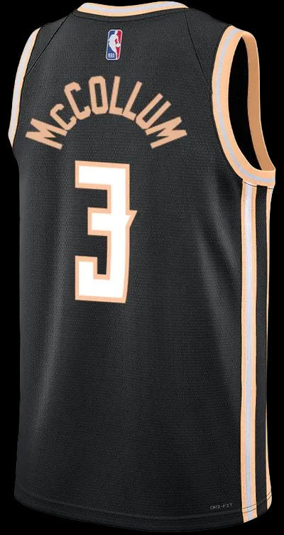 CJ McCollum Atlanta Hawks Jersey - City Edition - Black