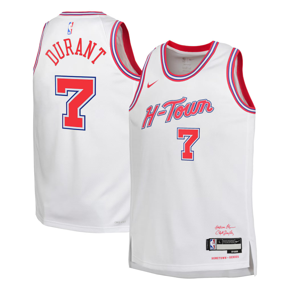Kevin Durant Houston Rockets Unisex 2025/26 Jersey - White - City Edition