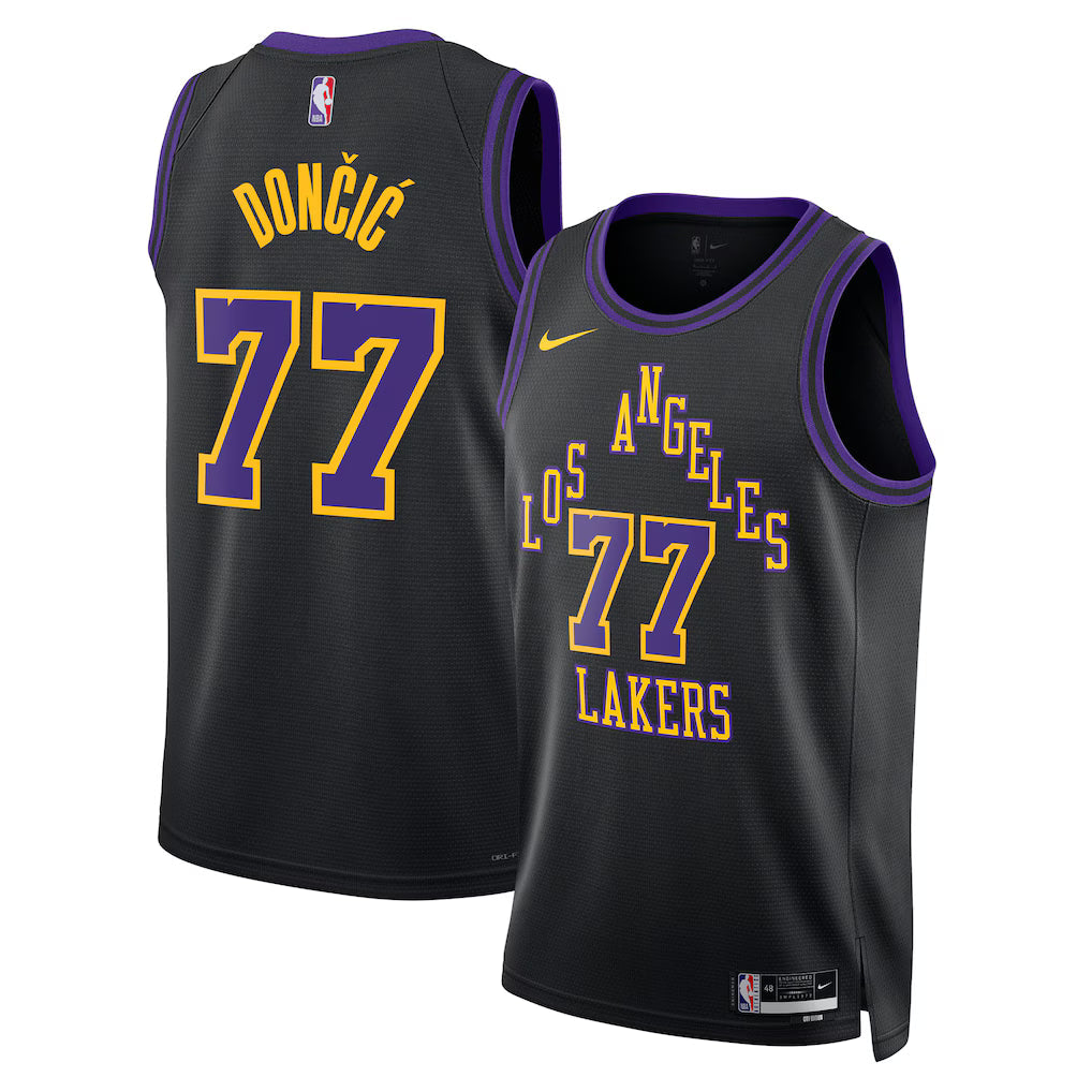 Luka Dončić Los Angeles Lakers Unisex 2025/26 Jersey - Black - City Edition