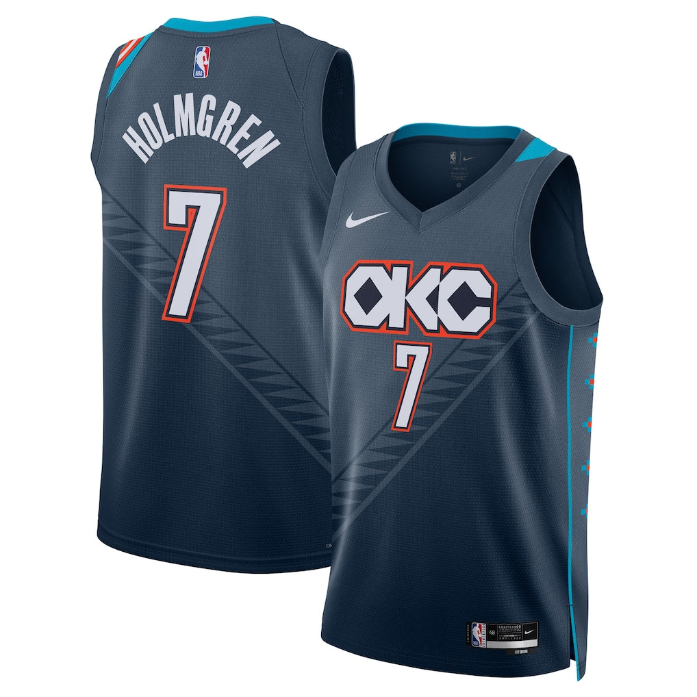 Chet Holmgren Oklahoma City Thunder Unisex 2025/26 Jersey - Navy - City Edition