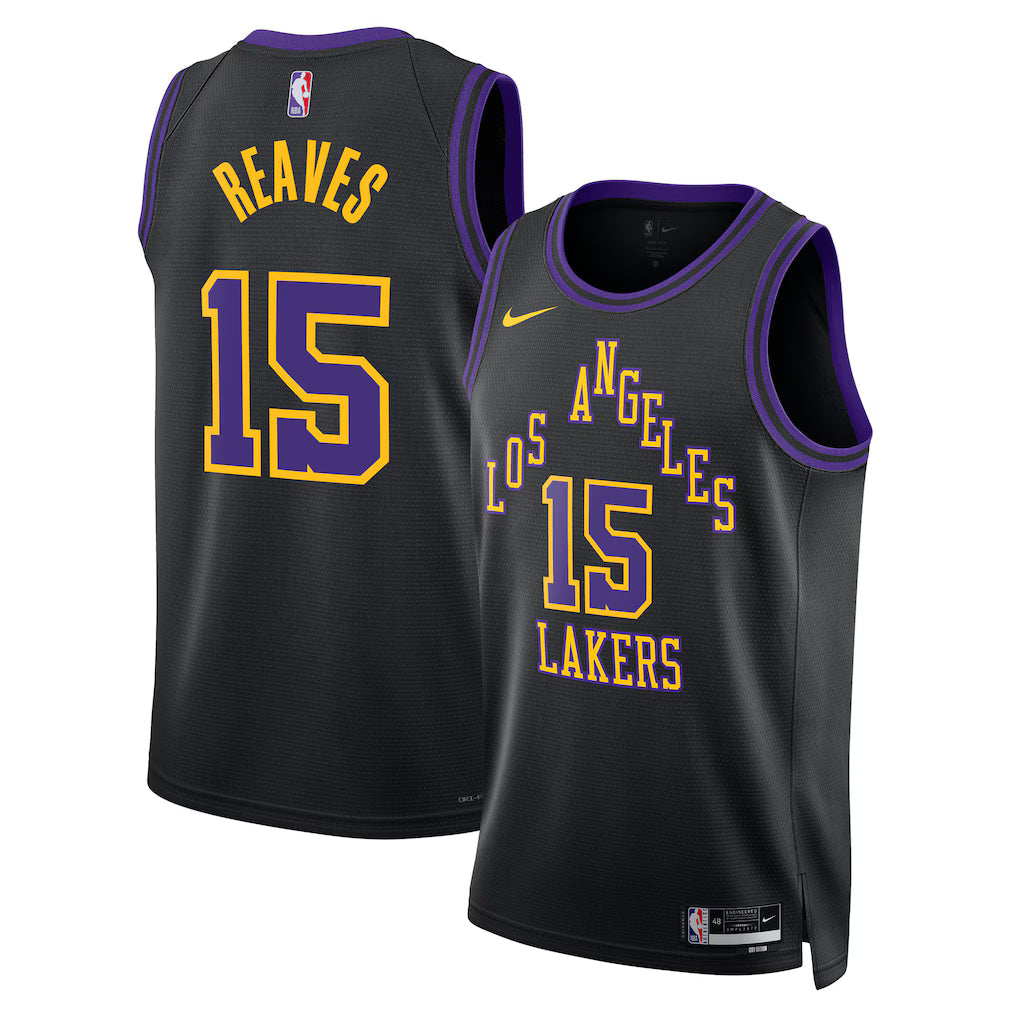 Austin Reaves Los Angeles Lakers Unisex 2025/26 Jersey - Black - City Edition