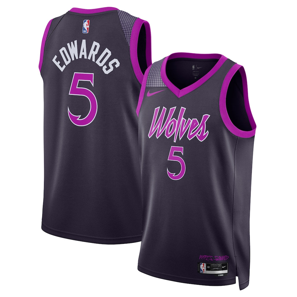 Anthony Edwards Minnesota Timberwolves Unisex 2025/26 Jersey - Purple - City Edition