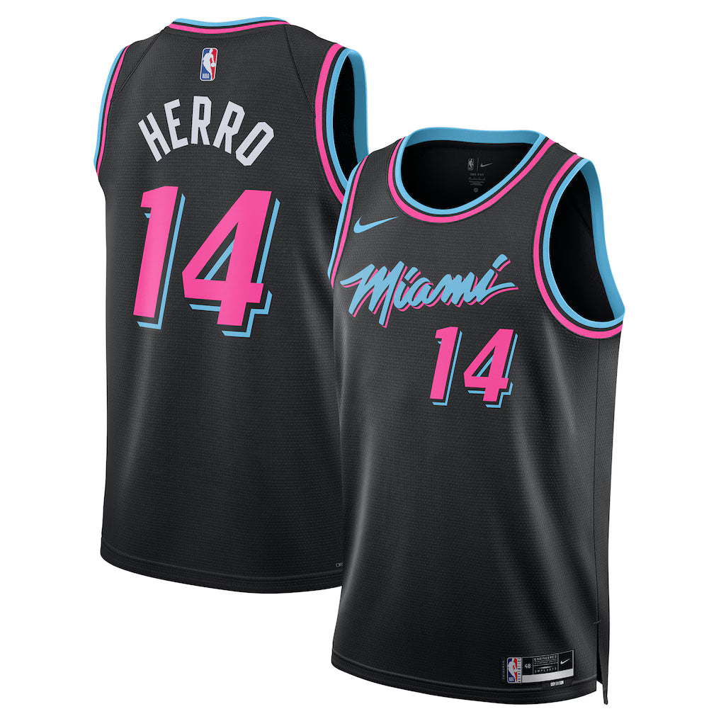Tyler Herro Miami Heat Unisex 2025/26 Jersey - Black - City Edition