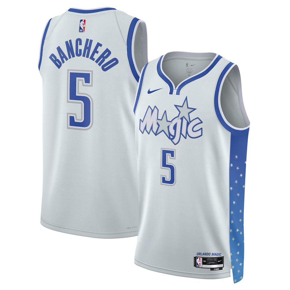 Paolo Banchero Orlando Magic Unisex 2025/26 Jersey - Silver - City Edition
