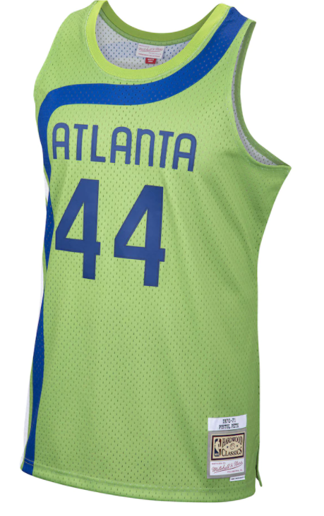 Atlanta Hawks Pete "Pistol" Maravich 1970/71 Mitchell & Ness Green Basketball Jersey