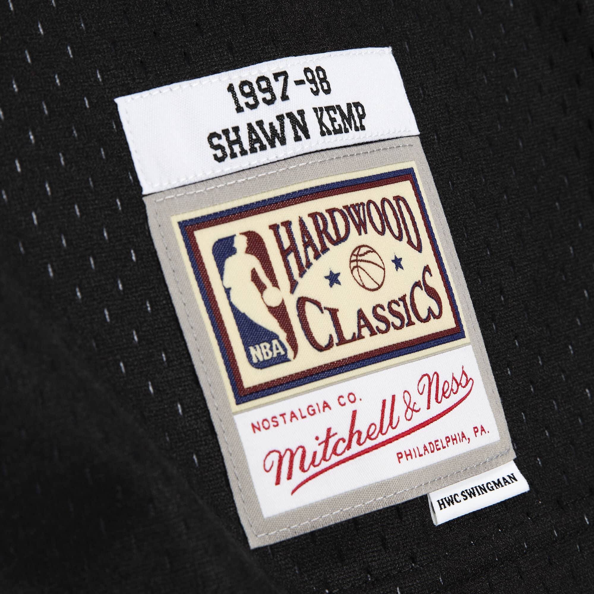 Shawn Kemp Cleveland Cavaliers 1997/98 Hardwood Classics Jersey - Black
