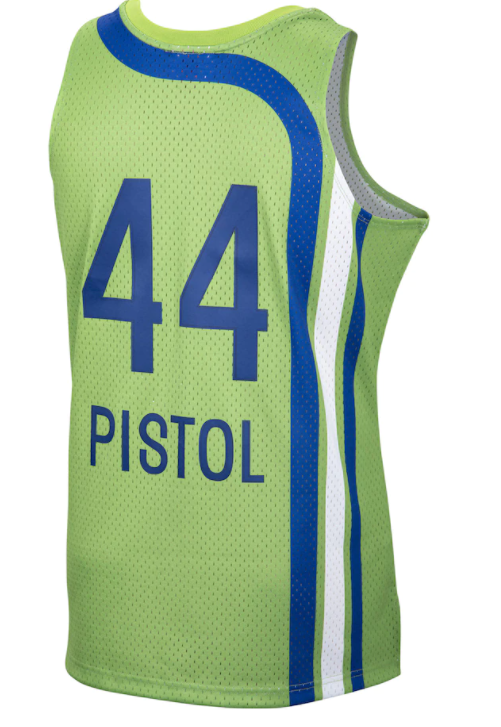 Atlanta Hawks Pete "Pistol" Maravich 1970/71 Mitchell & Ness Green Basketball Jersey