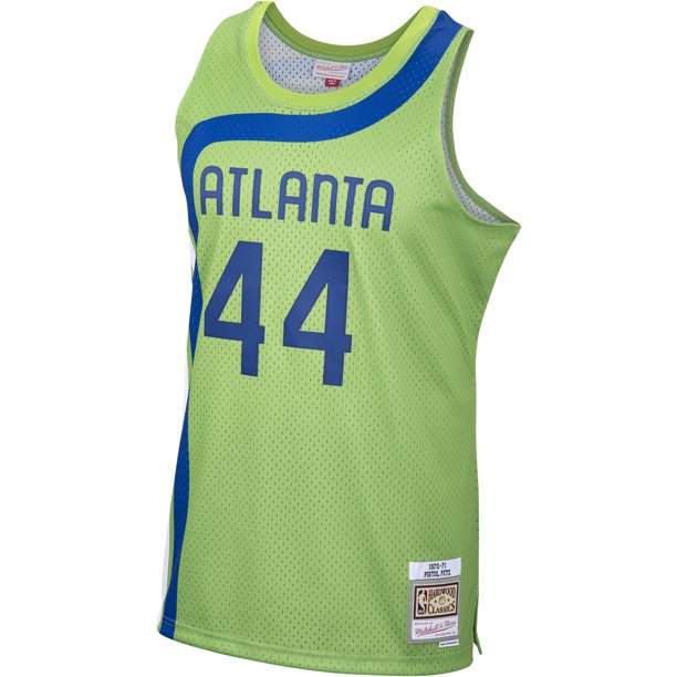 Men's Atlanta Hawks Green "Pistol" Pete Maravich Mitchell & Ness 1970-71 Hardwood Classics Swingman Jersey