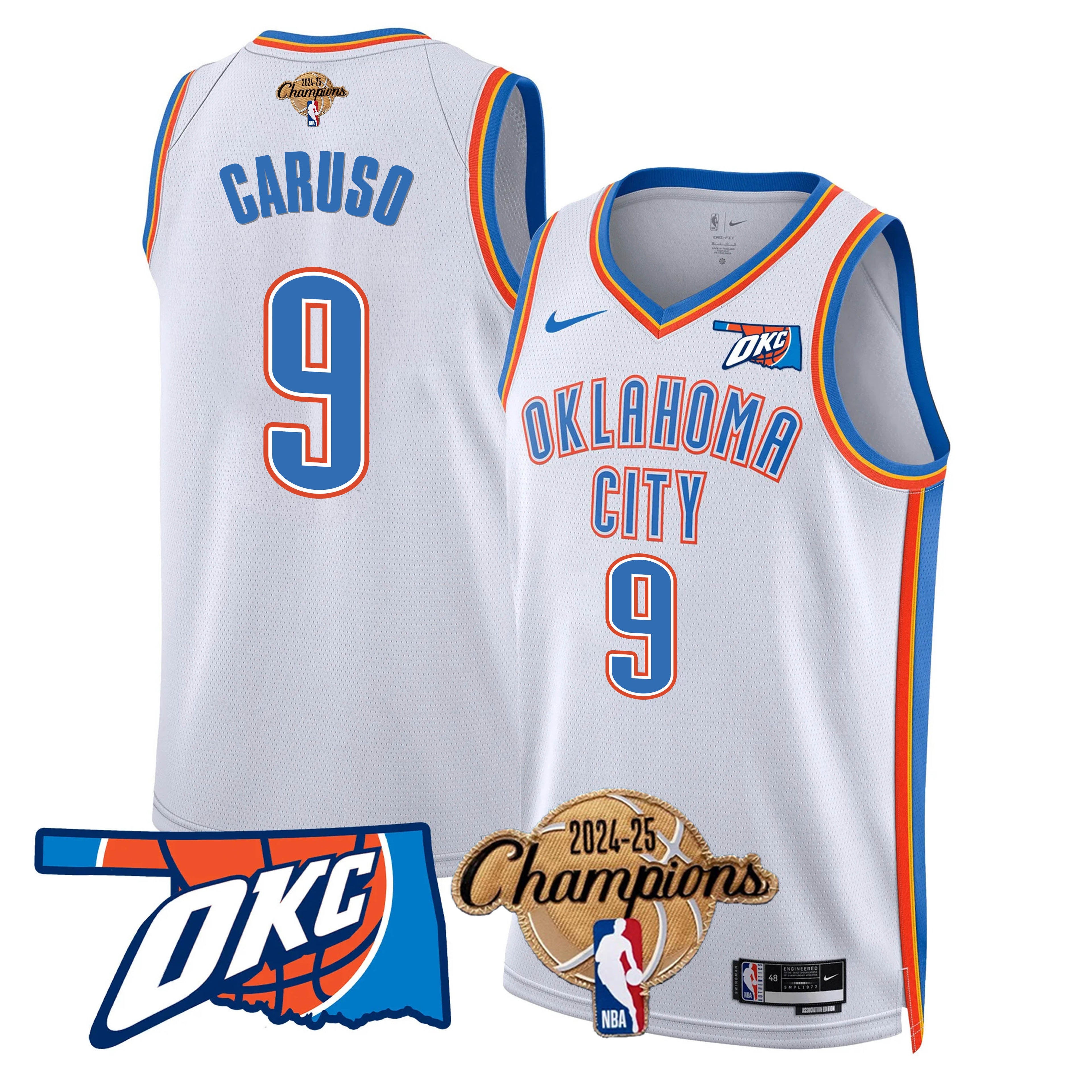 OKC 2024-25 Champions Jersey - Stitched