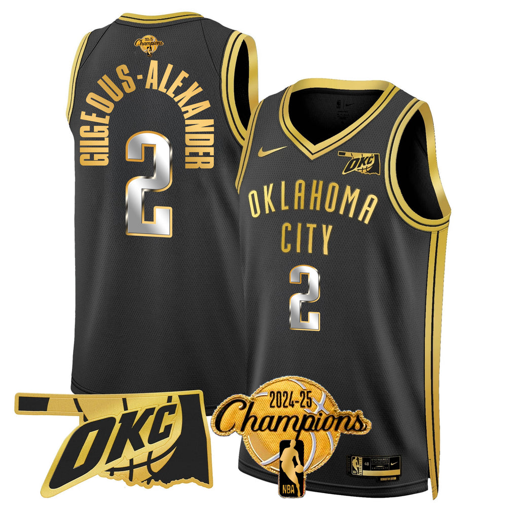 OKC 2024-25 Champions Jersey - Stitched