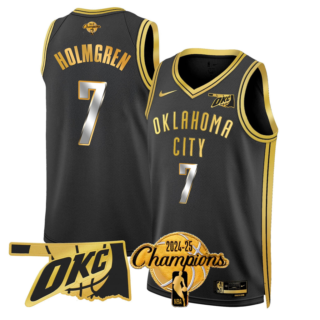 OKC 2024-25 Champions Jersey - Stitched