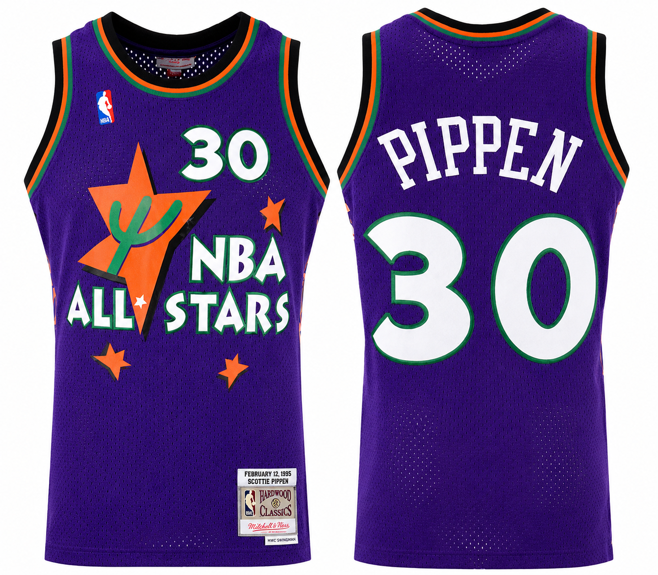 Men's Scottie Pippen Eastern Conference Mitchell & Ness 1995 All-Star Hardwood Classics Swingman Jersey - Purple