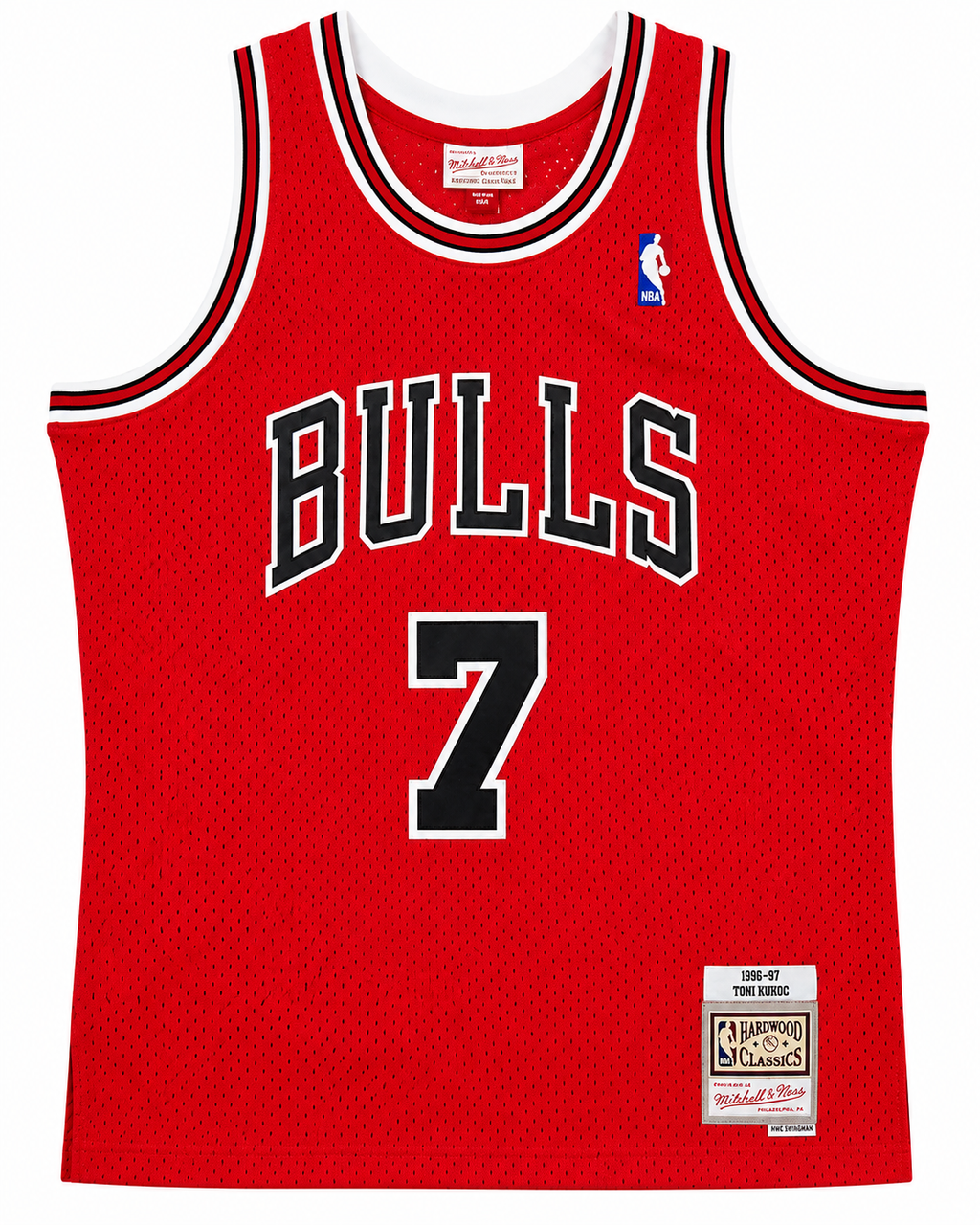 Mens Chicago Bulls Toni Kukoc Mitchell & Ness Red 1997-98 Hardwood Classics Swingman Jersey