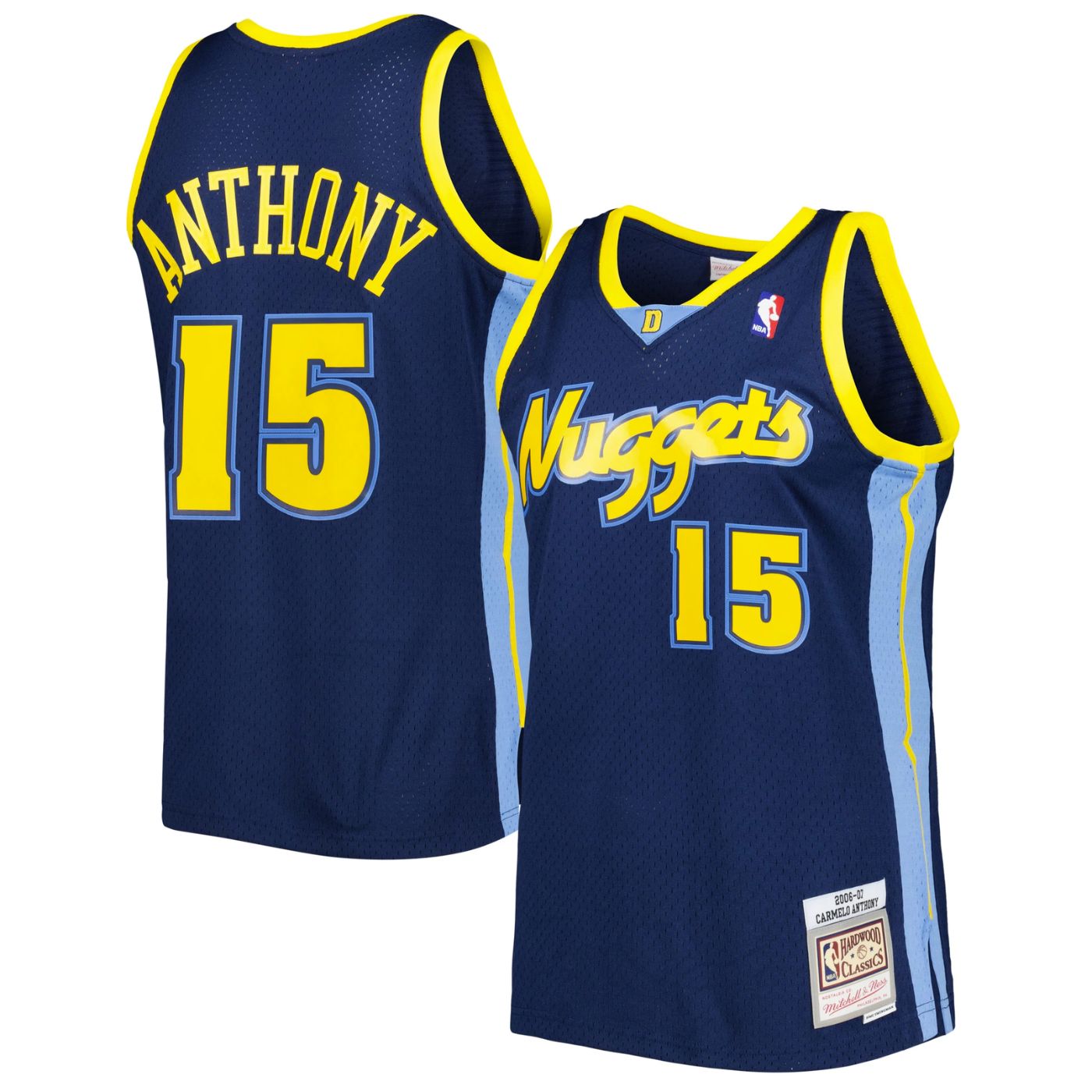Denver Nuggets Carmelo Anthony Blue 2006-07 Hardwood Classics Swingman Jersey