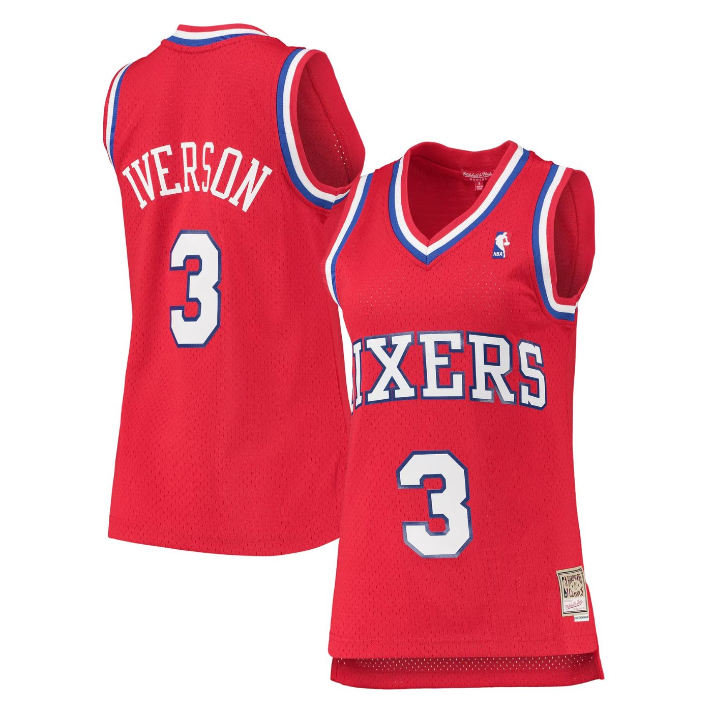 Philadelphia 76ers Allen Iverson Red 2002-03 Hardwood Classics Swingman Jersey