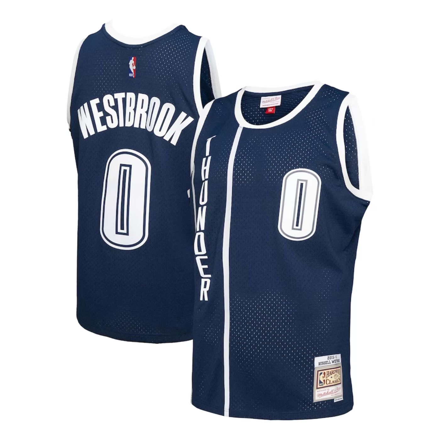 Oklahoma City Thunder Russell Westbrook Navy 2015-16 Hardwood Classics Swingman Jersey