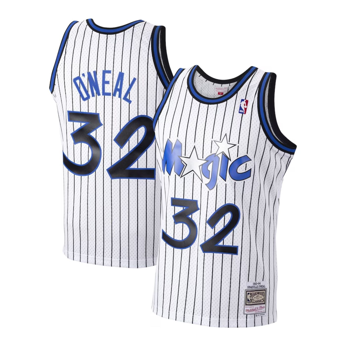 Orlando Magic Shaquille O'Neal White 1993-94 Hardwood Classics Swingman Jersey