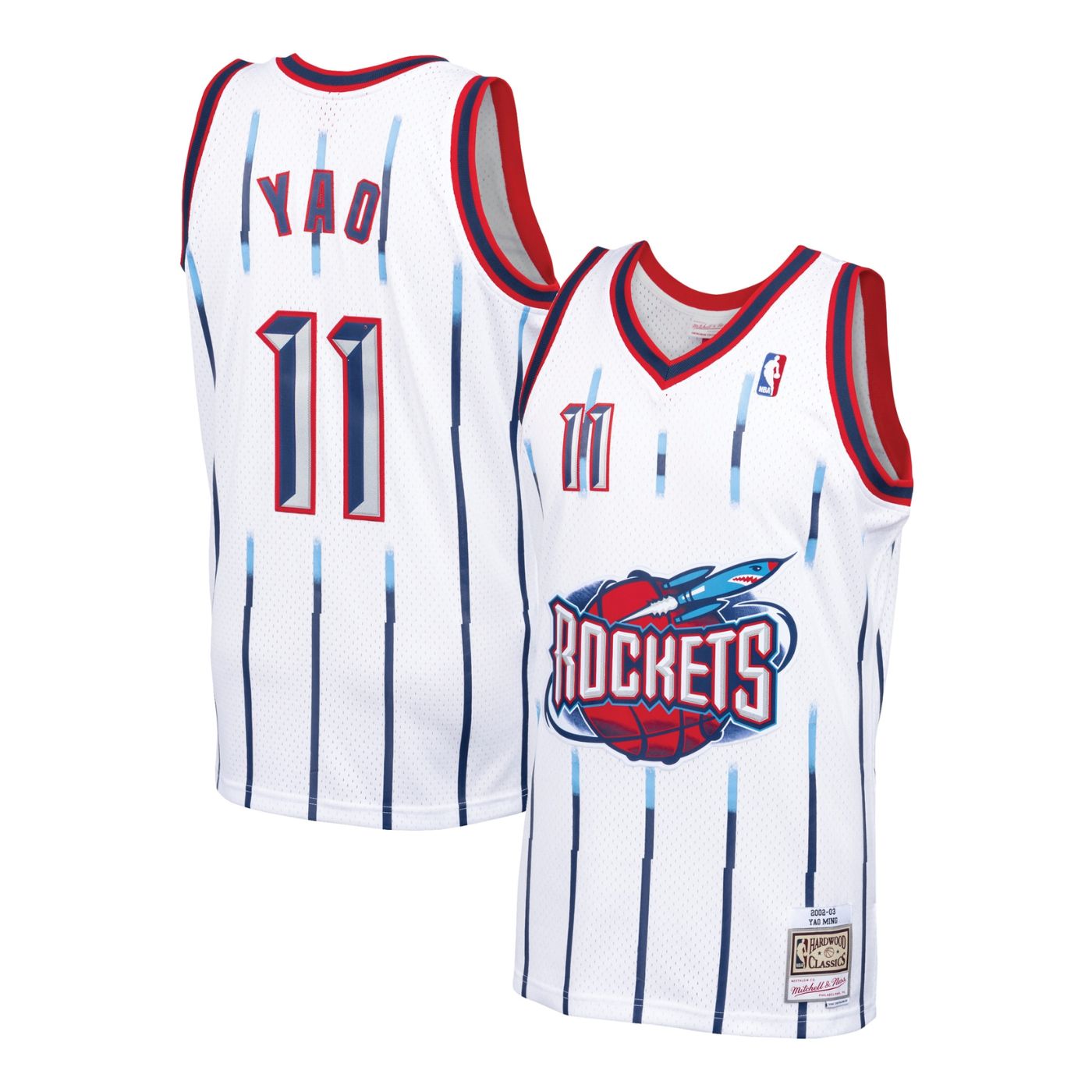 Houston Rockets Yao Ming White 2002-03 Hardwood Classics Swingman Jersey