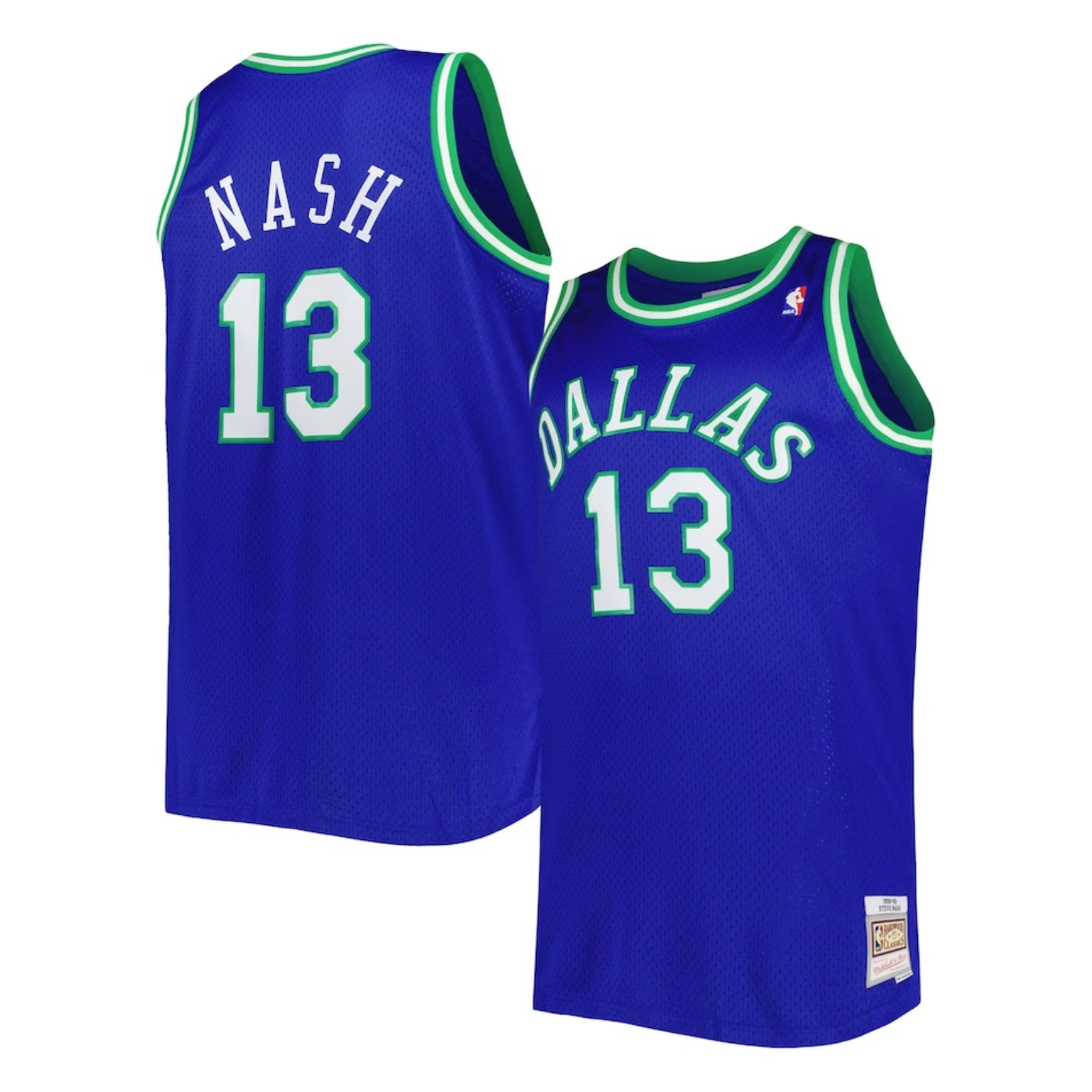 Dallas Mavericks Steve Nash 1998-99 Mitchell & Ness Blue Basketball Jersey