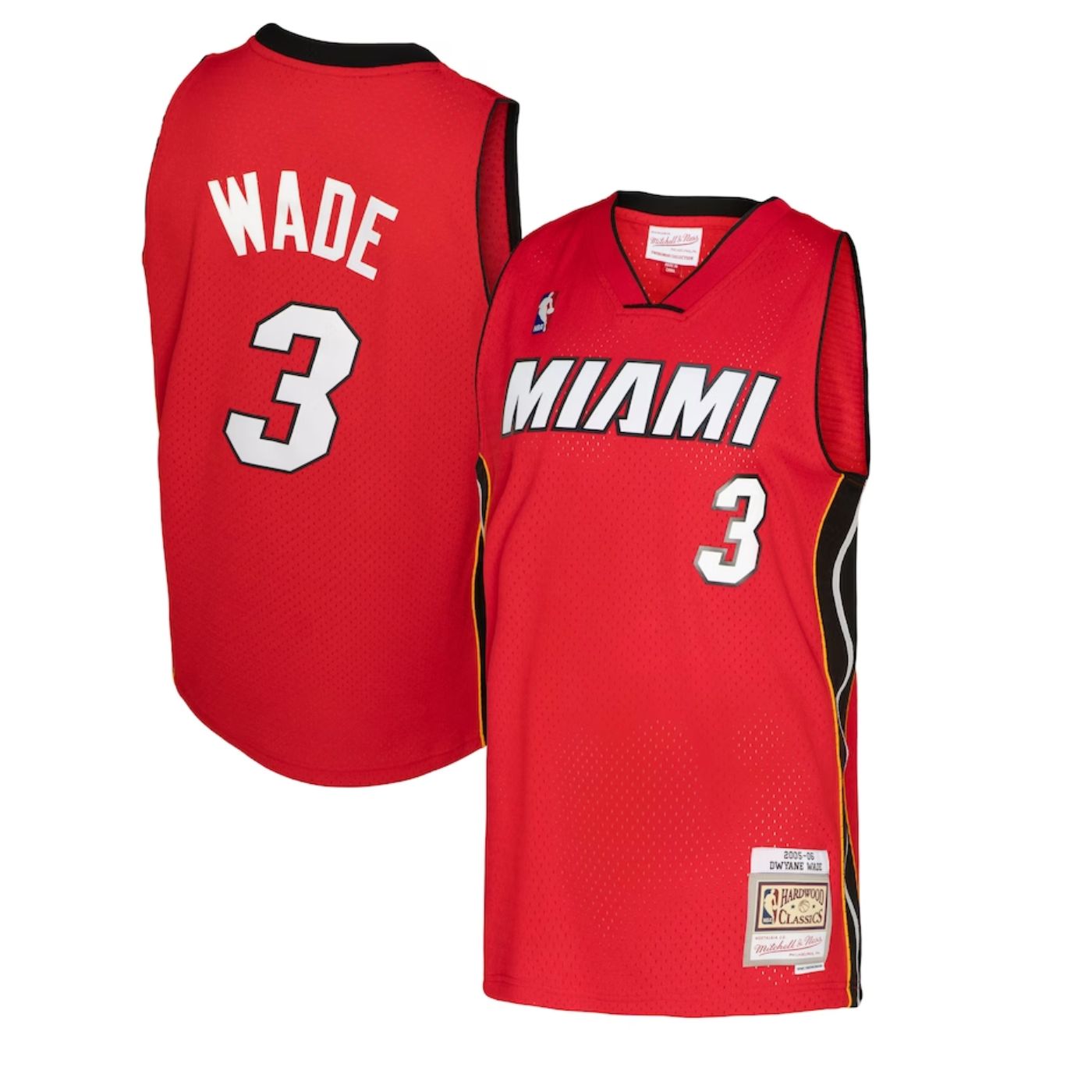 Miami Heat Dwayne Wade Red 2005-06 Hardwood Classics Swingman Jersey