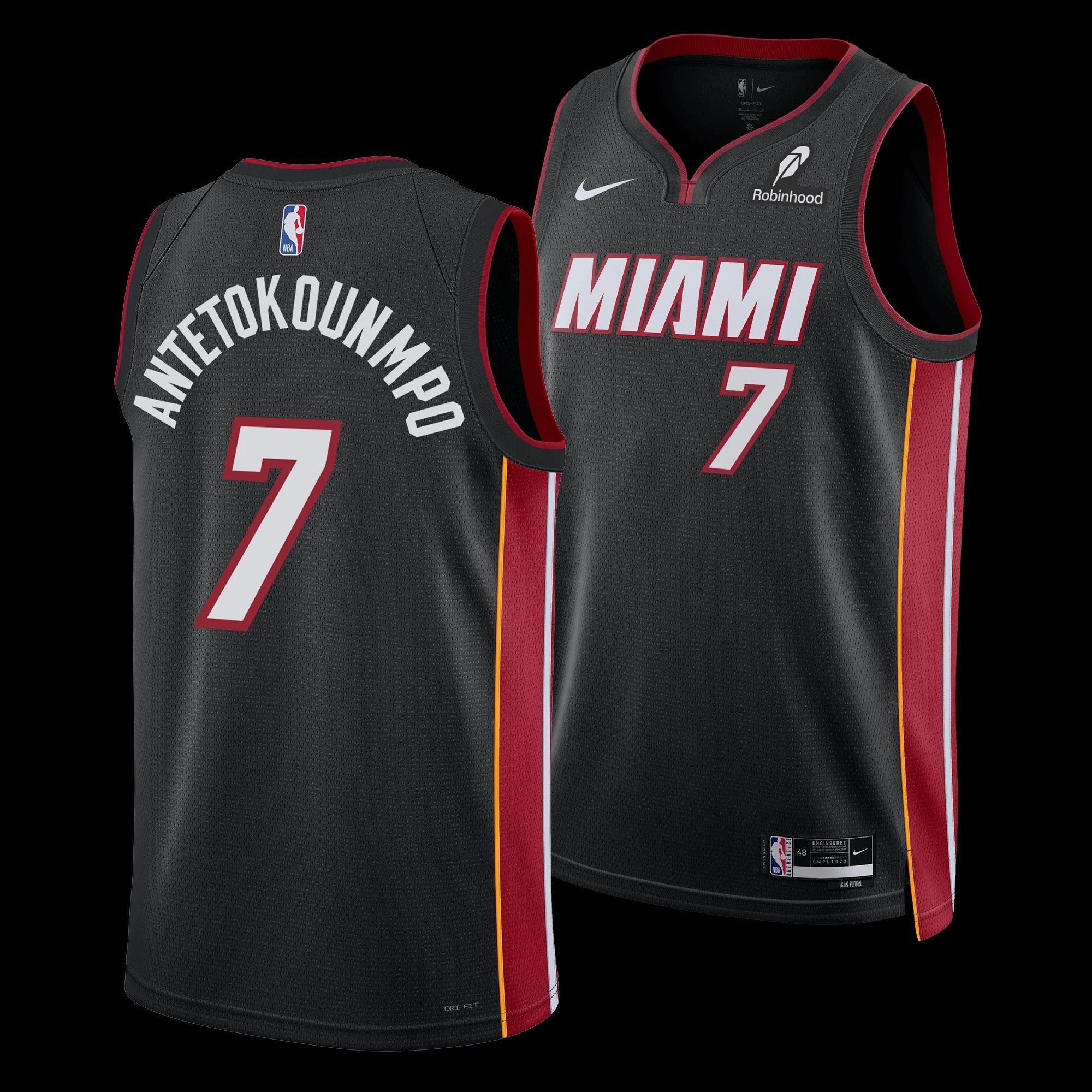 Giannis Antetokounmpo Miami Heat Jersey - Black