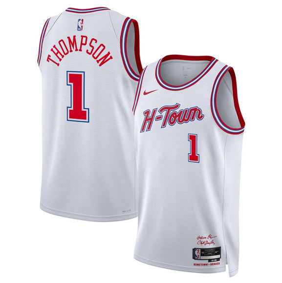 Amen Thompson Houston Rockets Unisex 2025/26 Jersey - White - City Edition