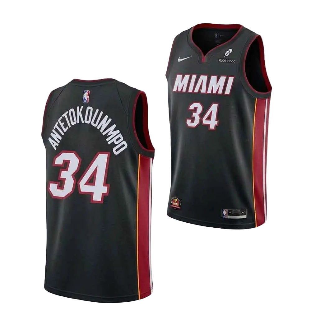 Giannis Antetokounmpo Miami Heat Jersey - Black