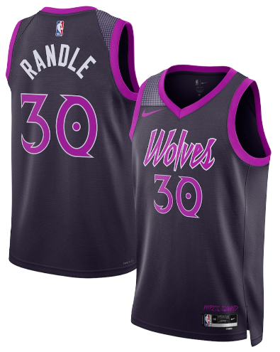 Julius Randle Minnesota Timberwolves Unisex 2025/26 Jersey - Purple - City Edition