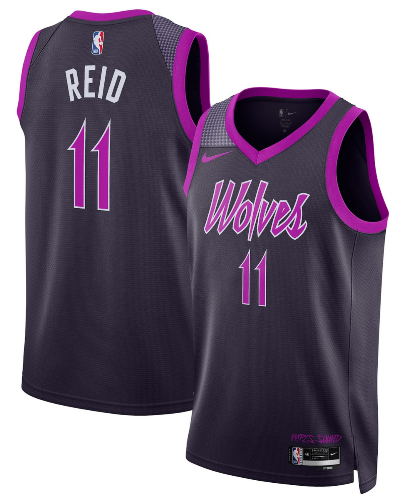 Naz Reid Minnesota Timberwolves Unisex 2025/26 Jersey - Purple - City Edition