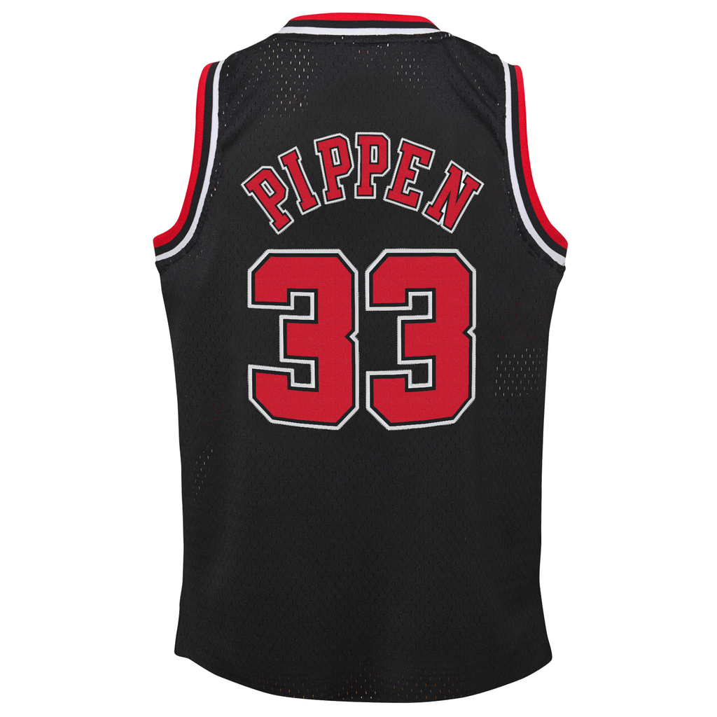 Youth Chicago Bulls Scottie Pippen Mitchell & Ness Black Alternate Swingman Jersey