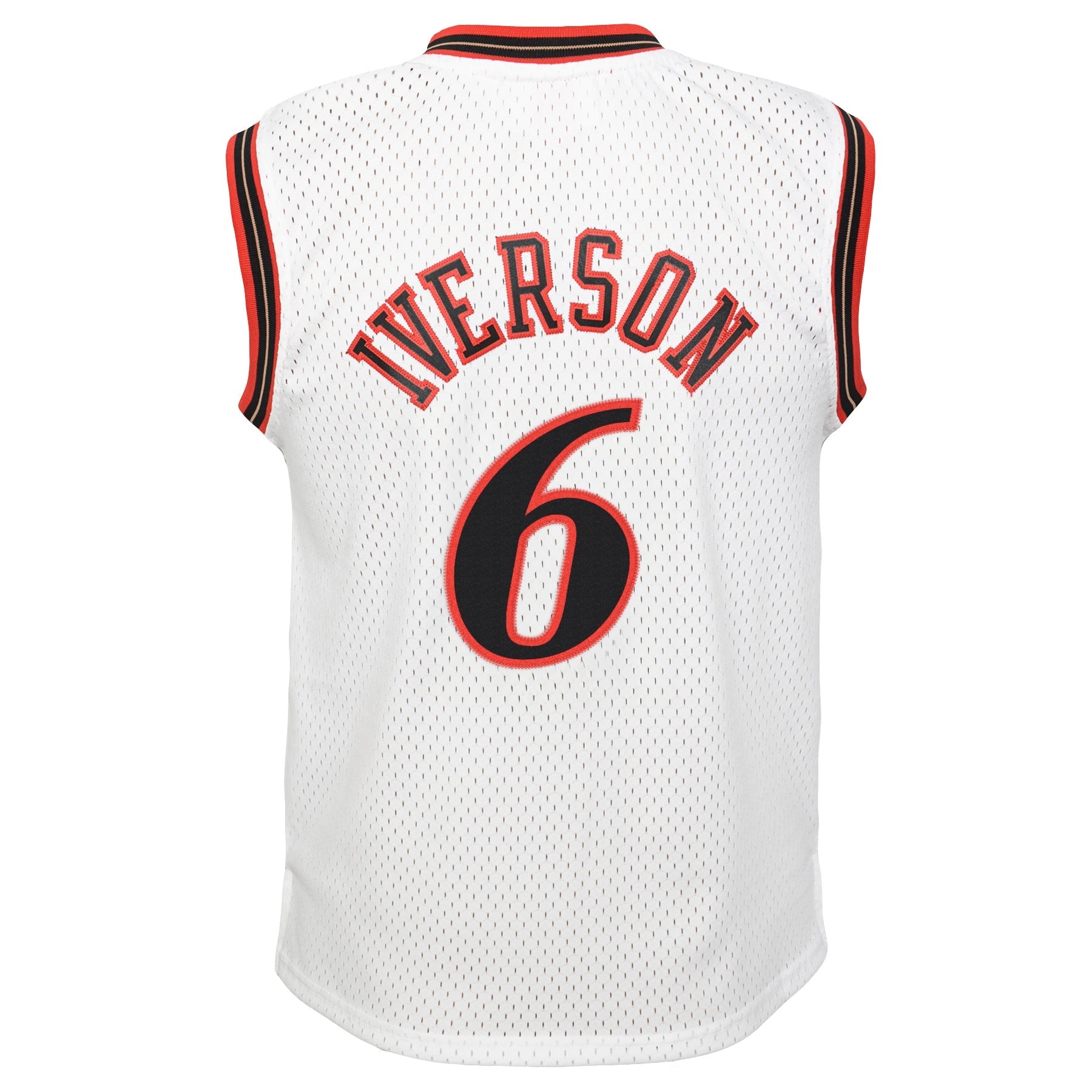 Youth Philadelphia 76ers Allen Iverson Mitchell & Ness White 2002 Hardwood Classics Swingman Jersey