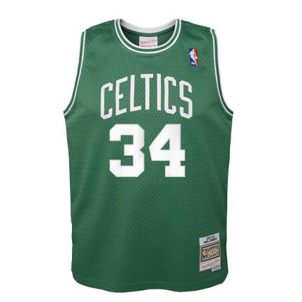 Youth Boston Celtics Paul Pierce Mitchell & Ness Kelly Green 2007-08 Hardwood Classics Swingman Jersey