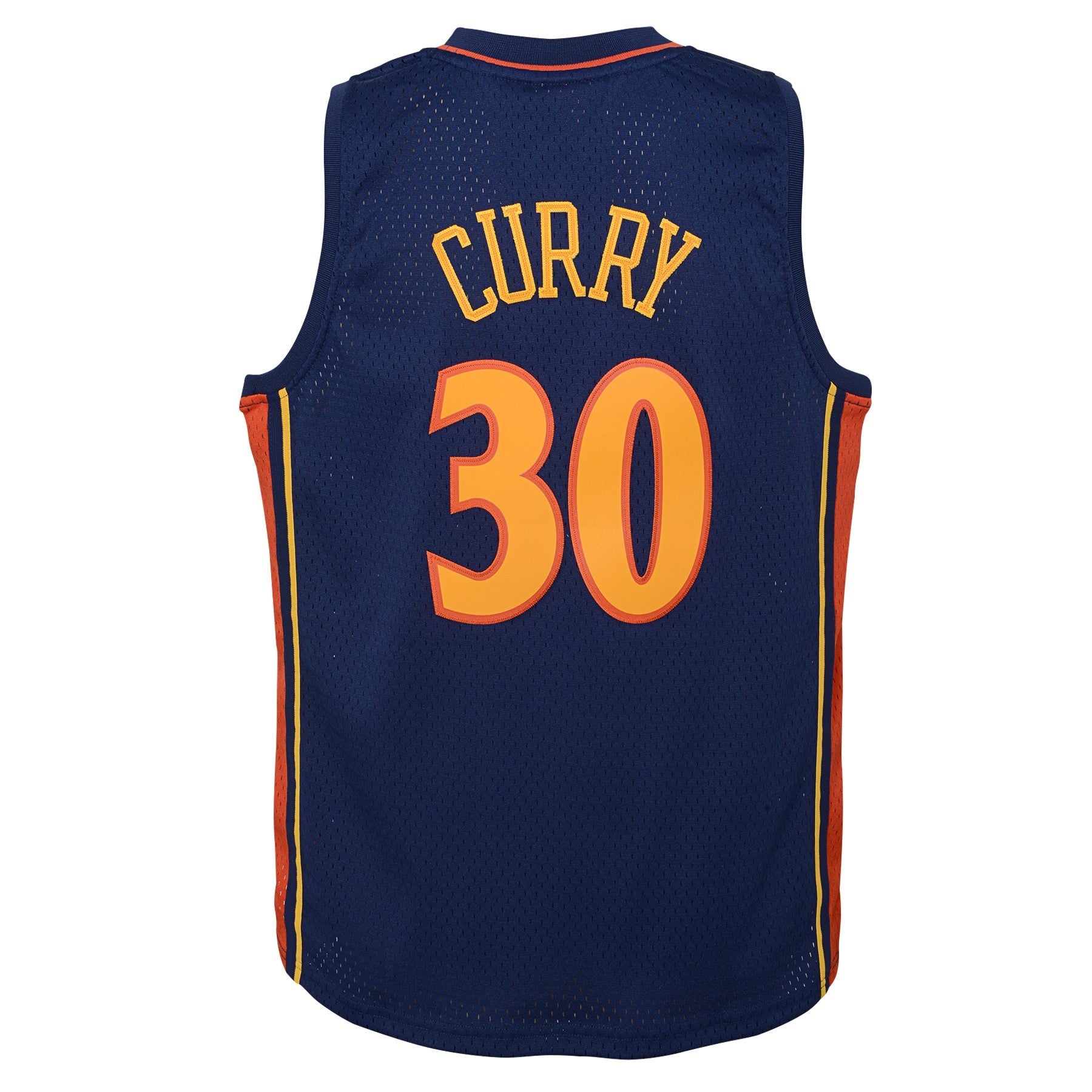 Youth Stephen Curry Golden State Warriors Mitchell & Ness Navy Blue 2009-10 Hardwood Classics Swingman Jersey