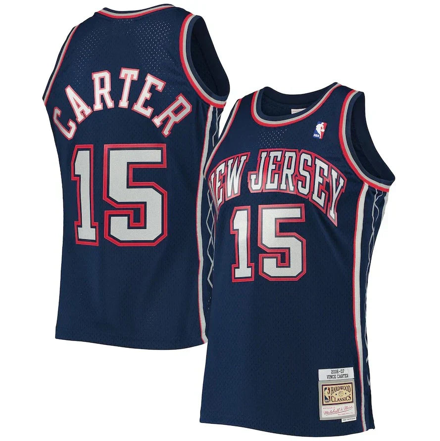 Vince Carter New Jersey Brooklyn Nets 2006/07 Hardwood Classics Jersey - Navy