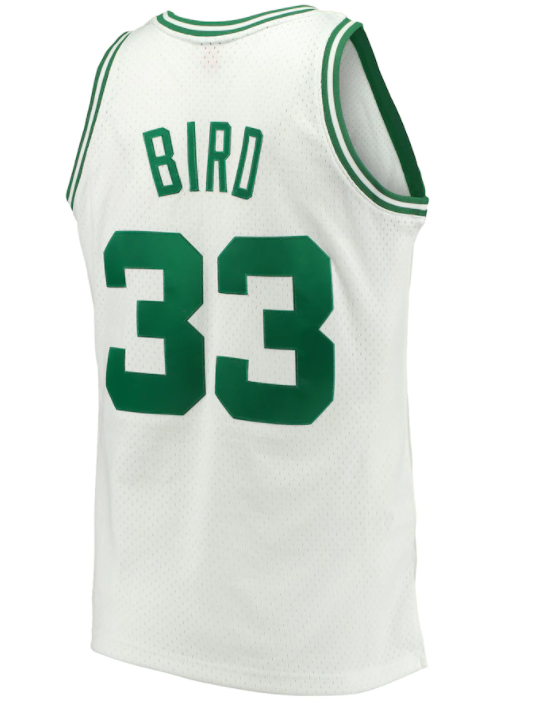 Boston Celtics Larry Bird White 1985-86 Hardwood Classics Swingman Jersey