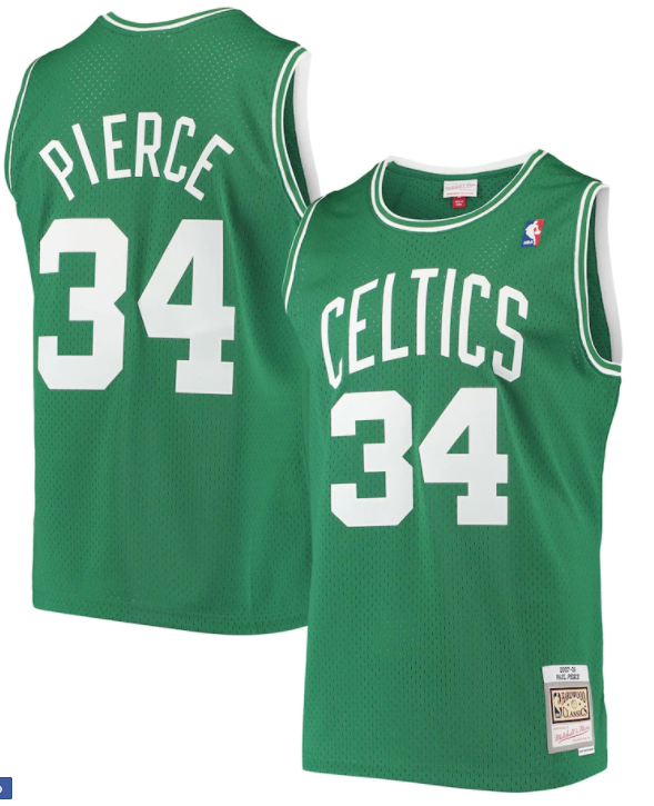 Paul Pierce Boston Celtics 2007-08 Mitchell & Ness Green Basketball Jersey